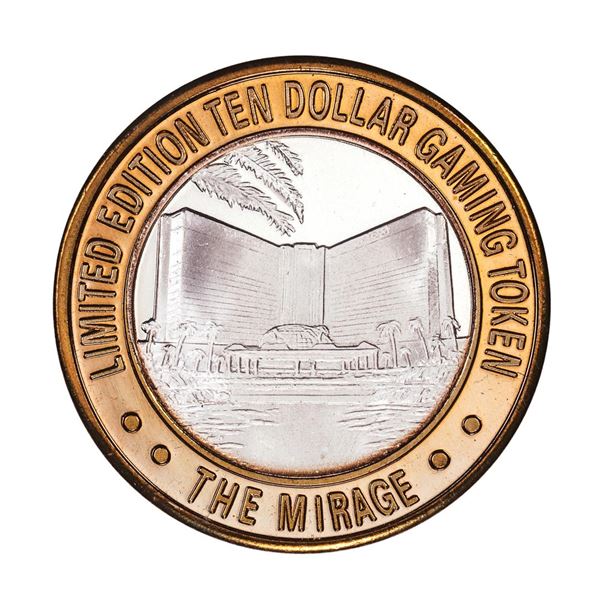 .999 Silver The Mirage Las Vegas, Nevada $10 Limited Edition Casino Gaming Token