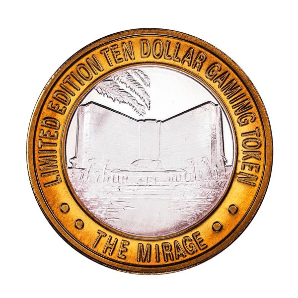 .999 Silver The Mirage Las Vegas, Nevada $10 Casino Limited Edition Gaming Token
