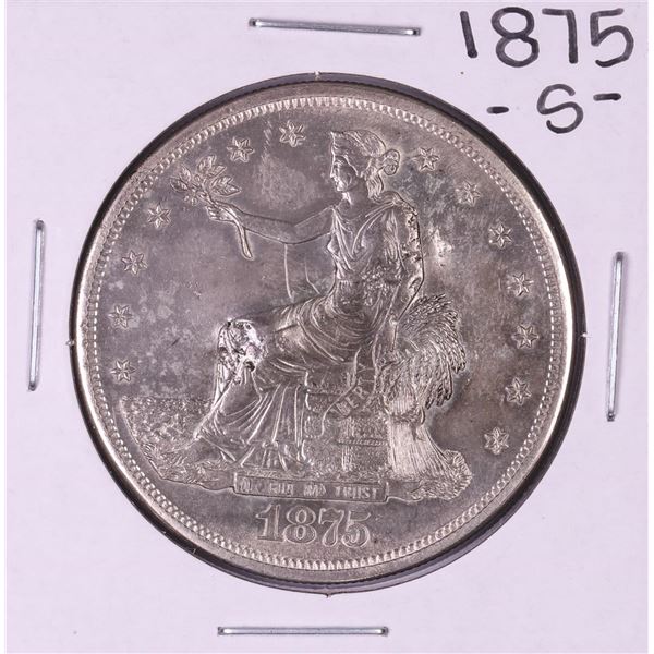 1875-S $1 Trade Silver Dollar Coin