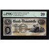 Image 1 : 1850's $10 Bank of Yanceyville North Carolina Obsolete Note PMG Very Fine 20