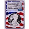 Image 1 : 2019-W $1 Proof American Silver Eagle Coin NGC PF70 Ultra Cameo Congratulations Flag