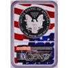 Image 2 : 2019-W $1 Proof American Silver Eagle Coin NGC PF70 Ultra Cameo Congratulations Flag