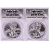 Image 1 : Lot of (2) 2015 $1 American Silver Eagle Coins ANACS MS70