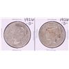 Image 1 : Lot of (2) 1926-S $1 Peace Silver Dollar Coins