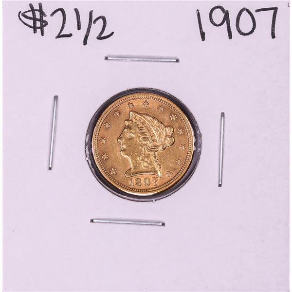 1907 $2 1/2 Liberty Head Quarter Eagle Gold Coin