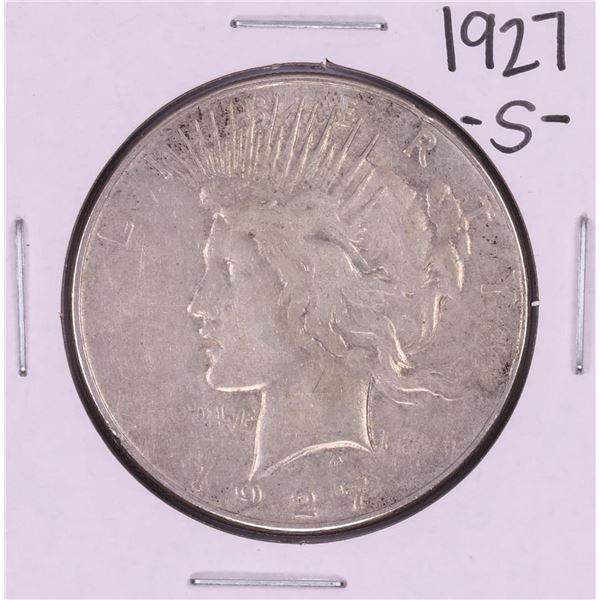 1927-S $1 Peace Silver Dollar Coin