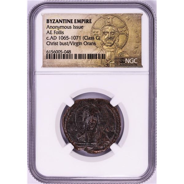 AD 1065-1071 Byzantine Empire AE Follis Ancient Coin NGC Graded