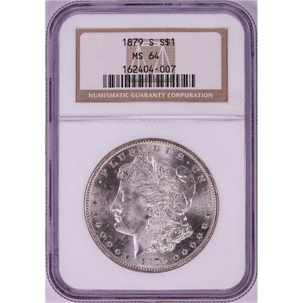 1879-S $1 Morgan Silver Dollar Coin NGC MS64