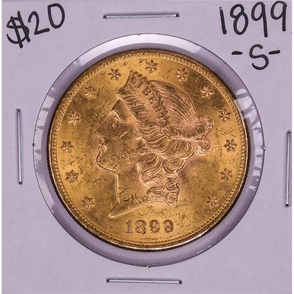 1899-S $20 Liberty Head Double Eagle Gold Coin