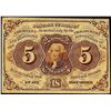 Image 1 : July 17, 1862 First Issue Five Cents Fractional Currency Note