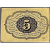 Image 2 : July 17, 1862 First Issue Five Cents Fractional Currency Note