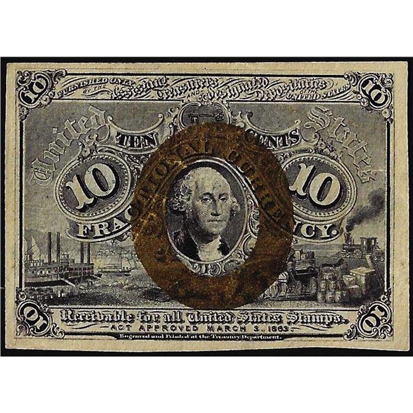 March 3, 1863 Second Issue Ten Cents Fractional Currency Note