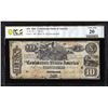 Image 1 : 1861 $10 Confederate States of America Note T-29 PF-1 PCGS Very Fine 20 Details