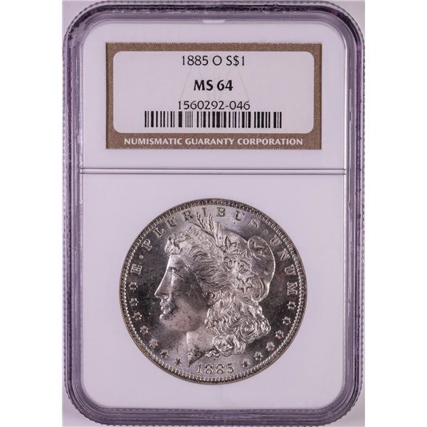 1885-O $1 Morgan Silver Dollar Coin NGC MS64