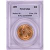 Image 1 : 1899 $10 Liberty Head Eagle Gold Coin PCGS MS62