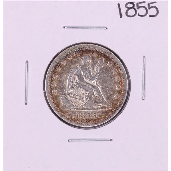 1855 Seated Liberty Quarter Coin