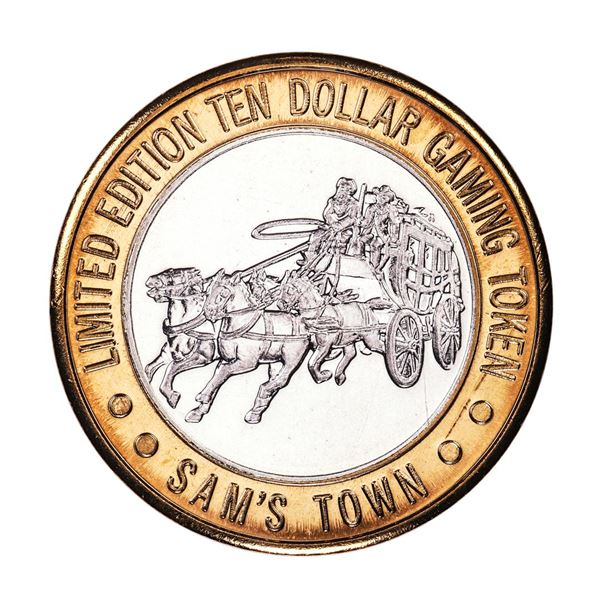 .999 Fine Silver Sam's Town Casino Las Vegas $10 Limited Edition Gaming Token