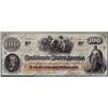 Image 1 : 1862 $100 Confederate States of America Note CSA Watermark