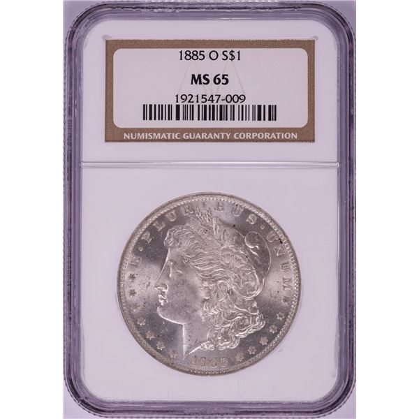 1885-O $1 Morgan Silver Dollar Coin NGC MS65