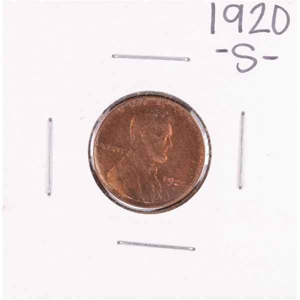 1920-S Lincoln Wheat Cent Coin