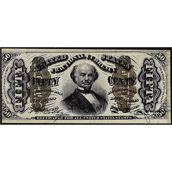 March 3, 1863 Third Issue Fifty Cents Fractional Currency Note