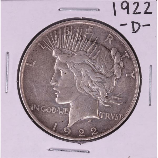 1922-D $1 Peace Silver Dollar Coin