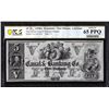 Image 1 : 1800s $5 Canal & Banking Co. New Orleans Obsolete Note PCGS Gem 65PPQ