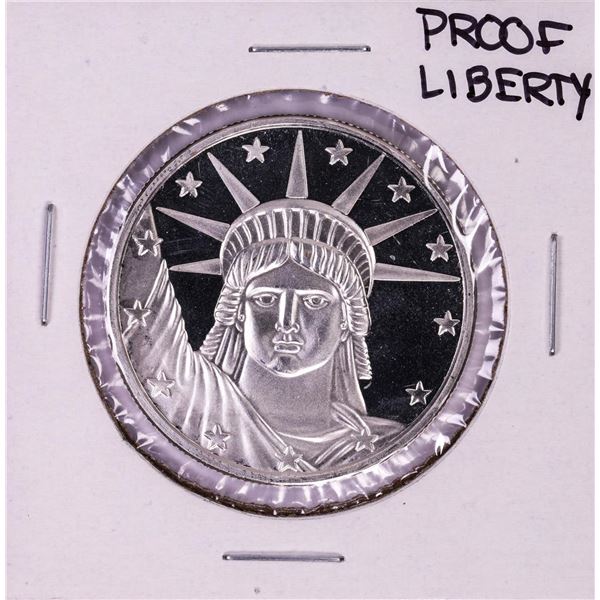 .999 Fine Silver Proof Liberty 1oz Silver Round