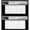 Image 2 : Set of Giori Test Note Washington & Lincoln Memorial PMG Gem Uncirculated 65EPQ