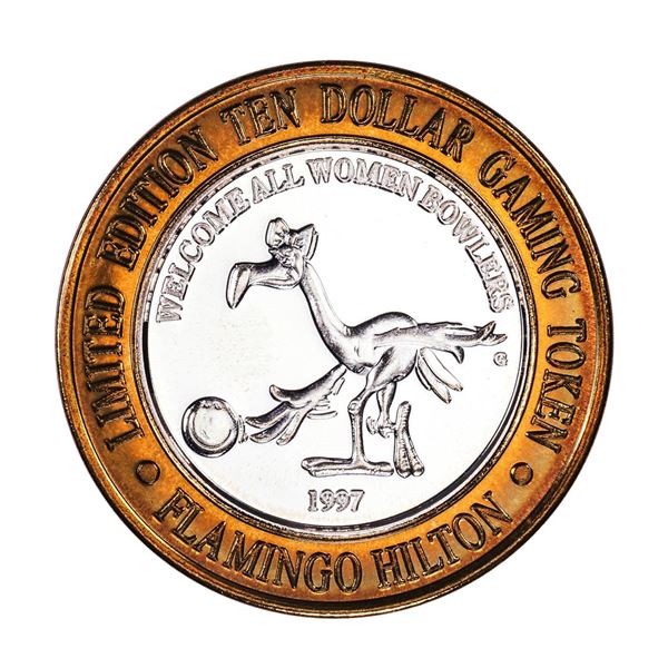 .999 Fine Silver Flamingo Reno, Nevada $10 Limited Edition Gaming Token