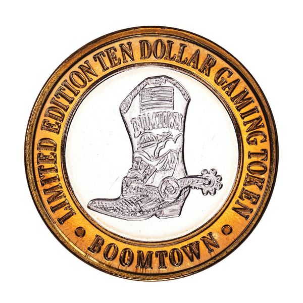 .999 Silver Boomtown Reno, NV $10 Casino Limited Edition Gaming Token