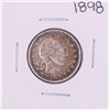 Image 1 : 1898 Barber Quarter Coin Amazing Toning