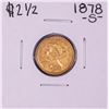 Image 1 : 1878-S $2 1/2 Liberty Head Quarter Eagle Gold Coin