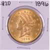 Image 1 : 1896 $20 Liberty Head Double Eagle Gold Coin
