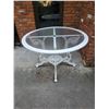 Image 1 : Round Glass Patio Table