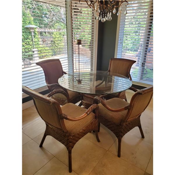 4 Person Rattan Dining Suite
