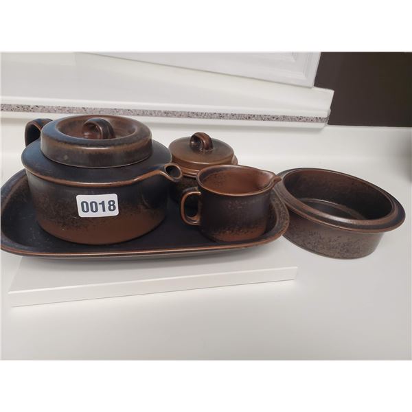 Rustic Stoneware Tea Set