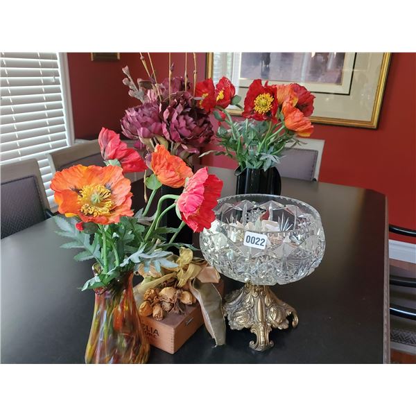 Crystal Bowl and Décor Set