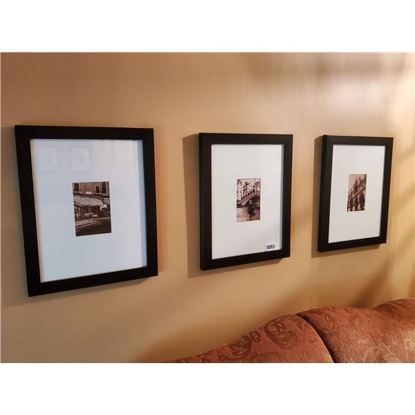 Set of 3 prints of Venice.