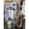 Image 1 : Coffee Percolater, Cuisnart Coffee Pot and Tea pot.