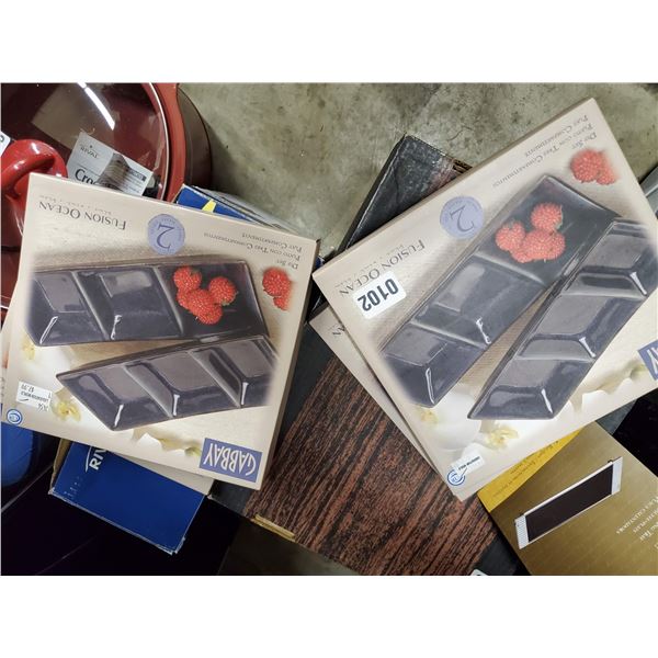 3 Boxes New Dip Trays and New Warming Tray