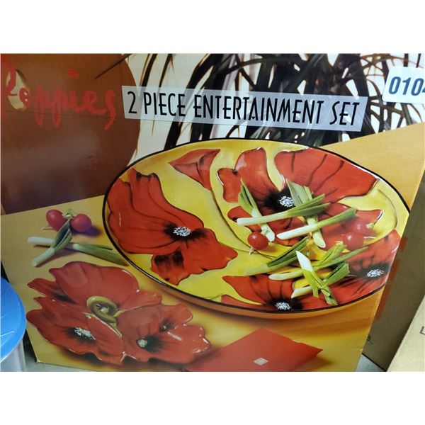 Poppy Themed Serving Set