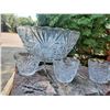 Image 1 : Cut Crystal Punchbowl Set