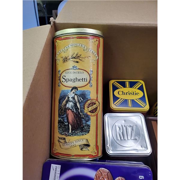 Vintage Cookie Tin Collection