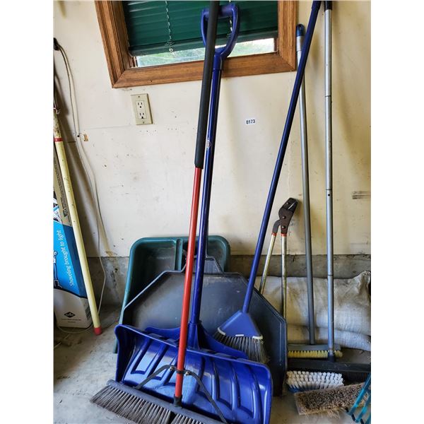 Shovel and Brooms, Misc. Cleaning Supplies