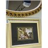 Image 1 : Gilt Mirror and Framed Prints
