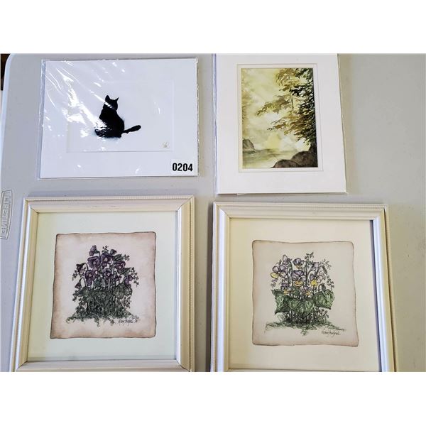 Framed Drawings and Watercolors