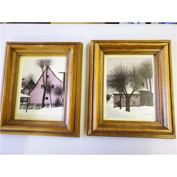 Set of 2 Jacques Deperthes Paintings