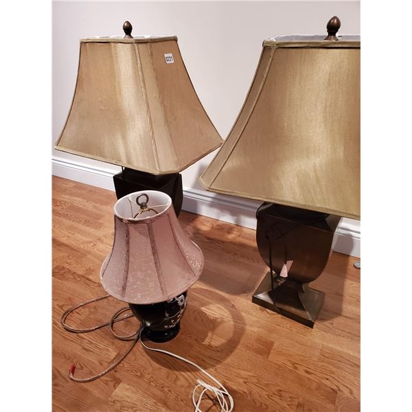 3 Vintage Lamps
