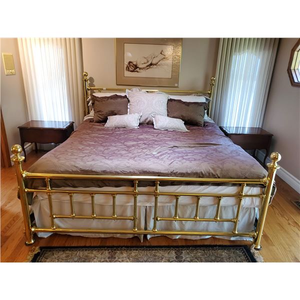 King Size Brass Bed